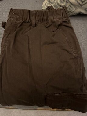 Men's Brown Stretch Casual Pants